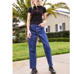 Brandy Melville Jackson Dark Wash Jackson Jeans size Medium